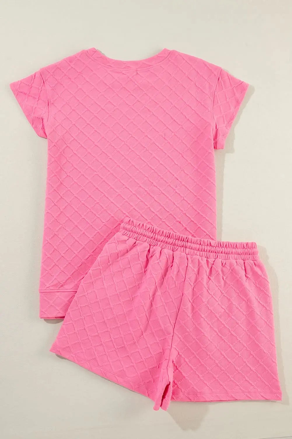 Sachet pink checkered lounge set - Love Salve